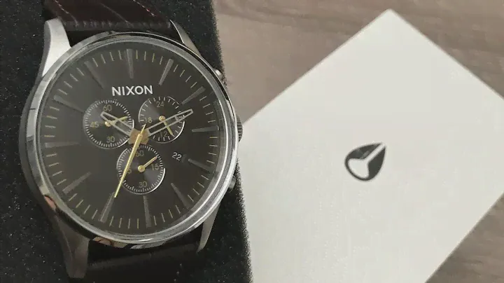 Nixon Sentry Chrono Leather Brown Gator Men’s Watch A4051887 (Unboxing) @UnboxWatches