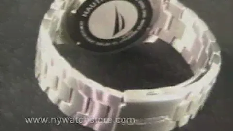 Nautica NWS Chrono All Sold Steel Watch. N19532G