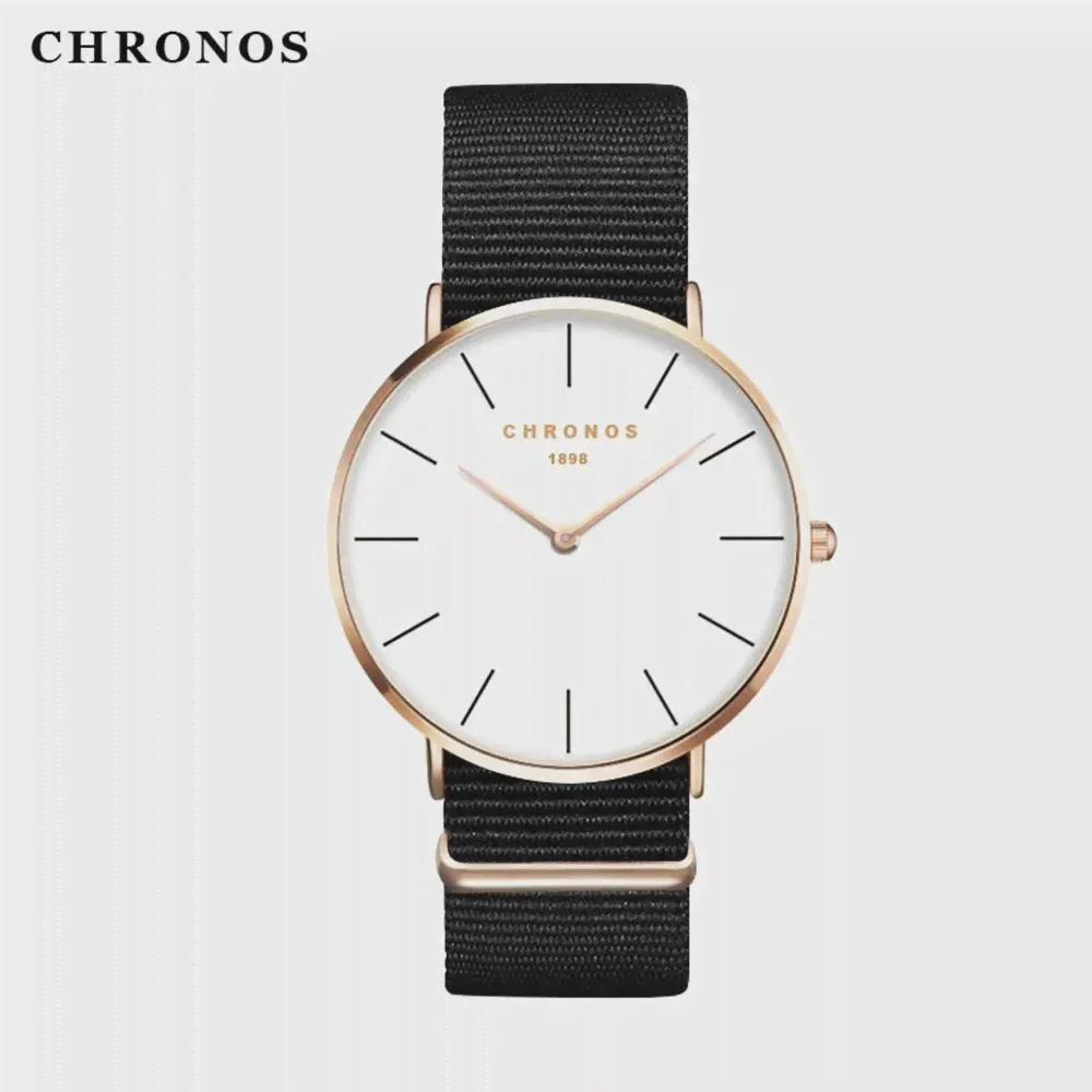 Часы наручные CHRONOS 1898 Женские повседневные, модные, с нейлоновым ремешком, для влюбленных пар, CH02 (art.: 3920c06643ef4)-3
