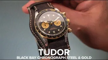 The old school machismo of the Tudor Black Bay Chronograph in steel and gold