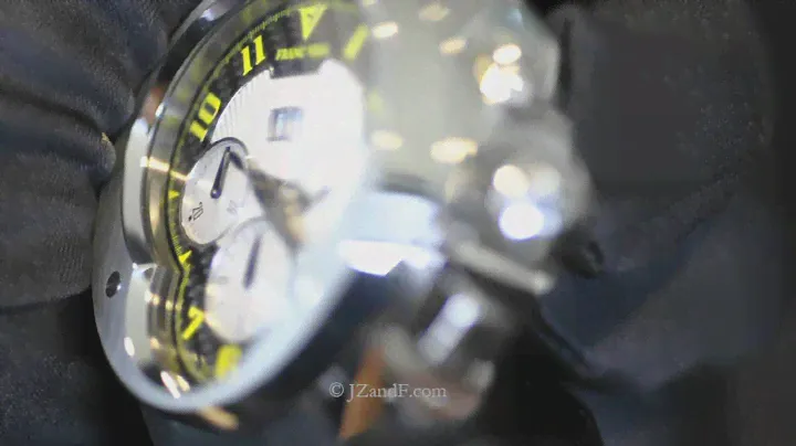 Franc Vila FVa8ch Chronograph Big Date - Yellow Carbon Fiber Dial Presented by JZandF.mov