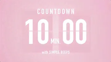 10 Minutes Countdown Timer Flip Clock 🎵 / +Ambient🧘‍♀️+ Bells🔔