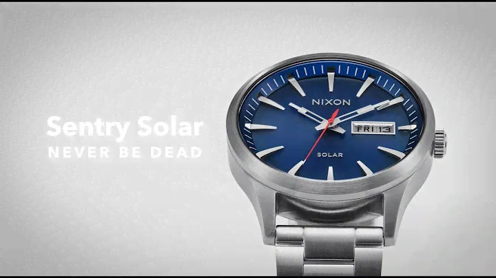Sentry Solar Watch in Stainless Steel and Leather | Never Be Dead | NIXON