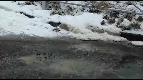 В Туле залило дорогу на ул. Вересаева