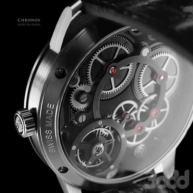 Chronos - Часы - 3D модель-2