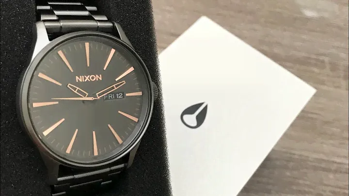 Nixon Sentry SS All Gunmetal / Rose Gold A3562785 Men’s Watch (Unboxing) @UnboxWatches