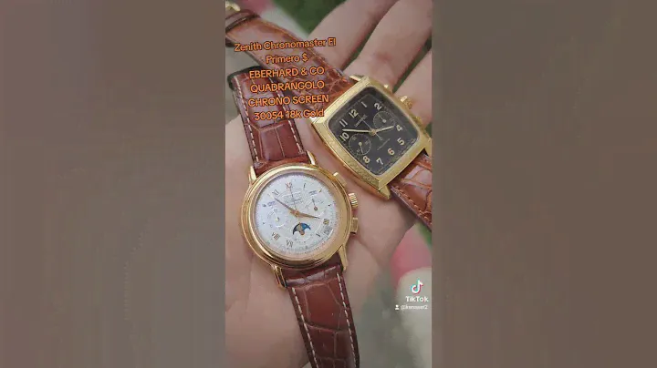 Zenith Chronomaster El Primero $EBERHARD & CO QUADRANGOLO CHRONO SCREEN 30054 18k Gold